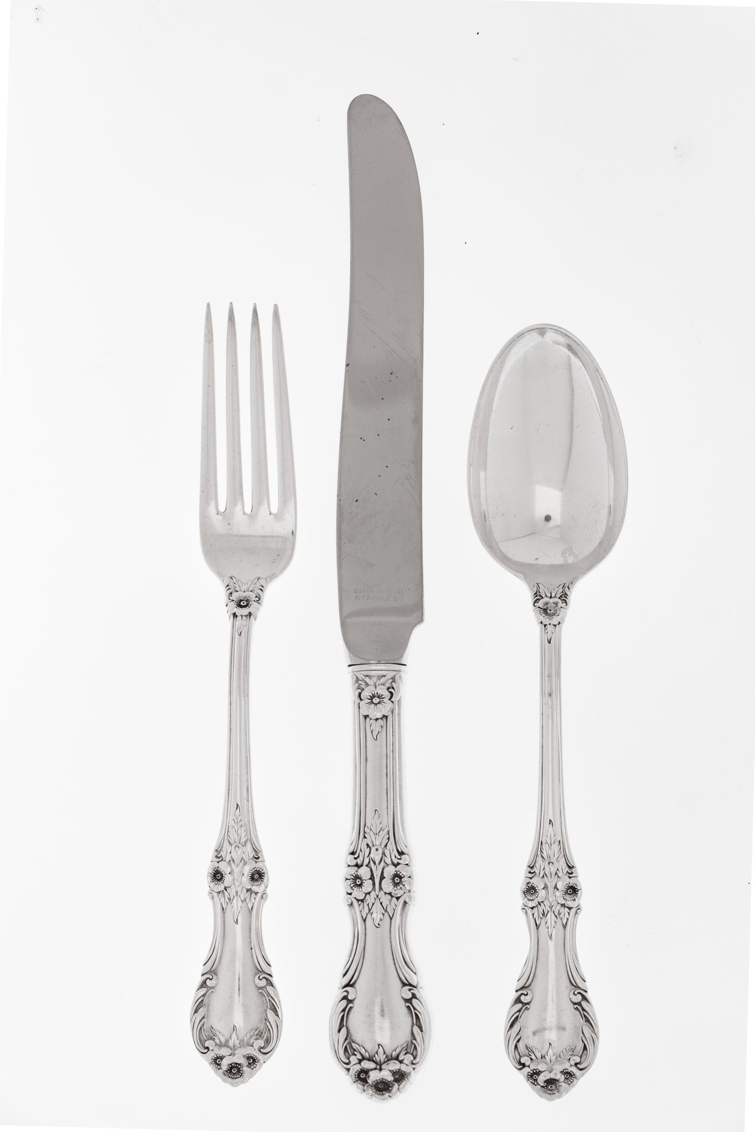 An American Silver Flatware Service