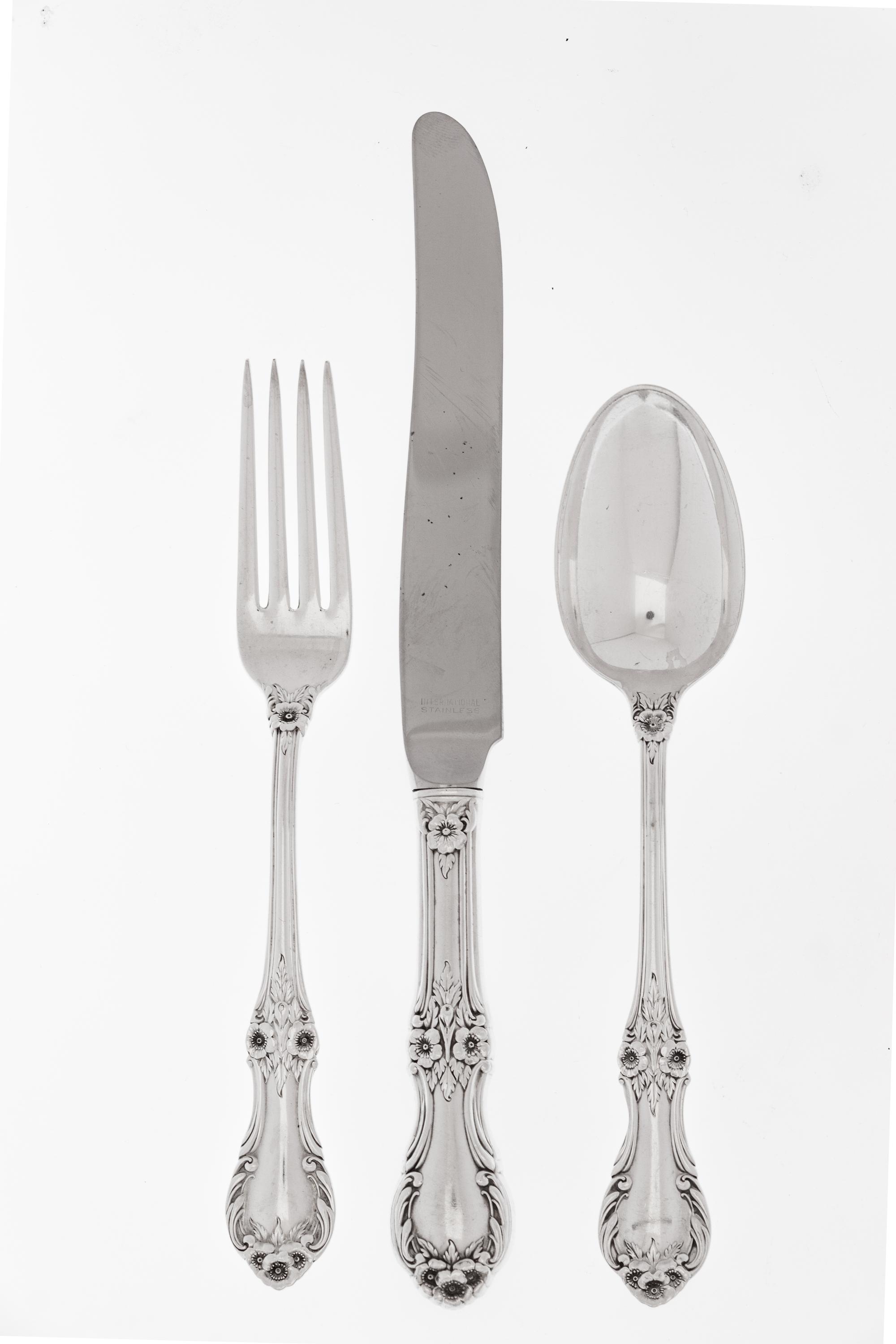 An American Silver Flatware Service