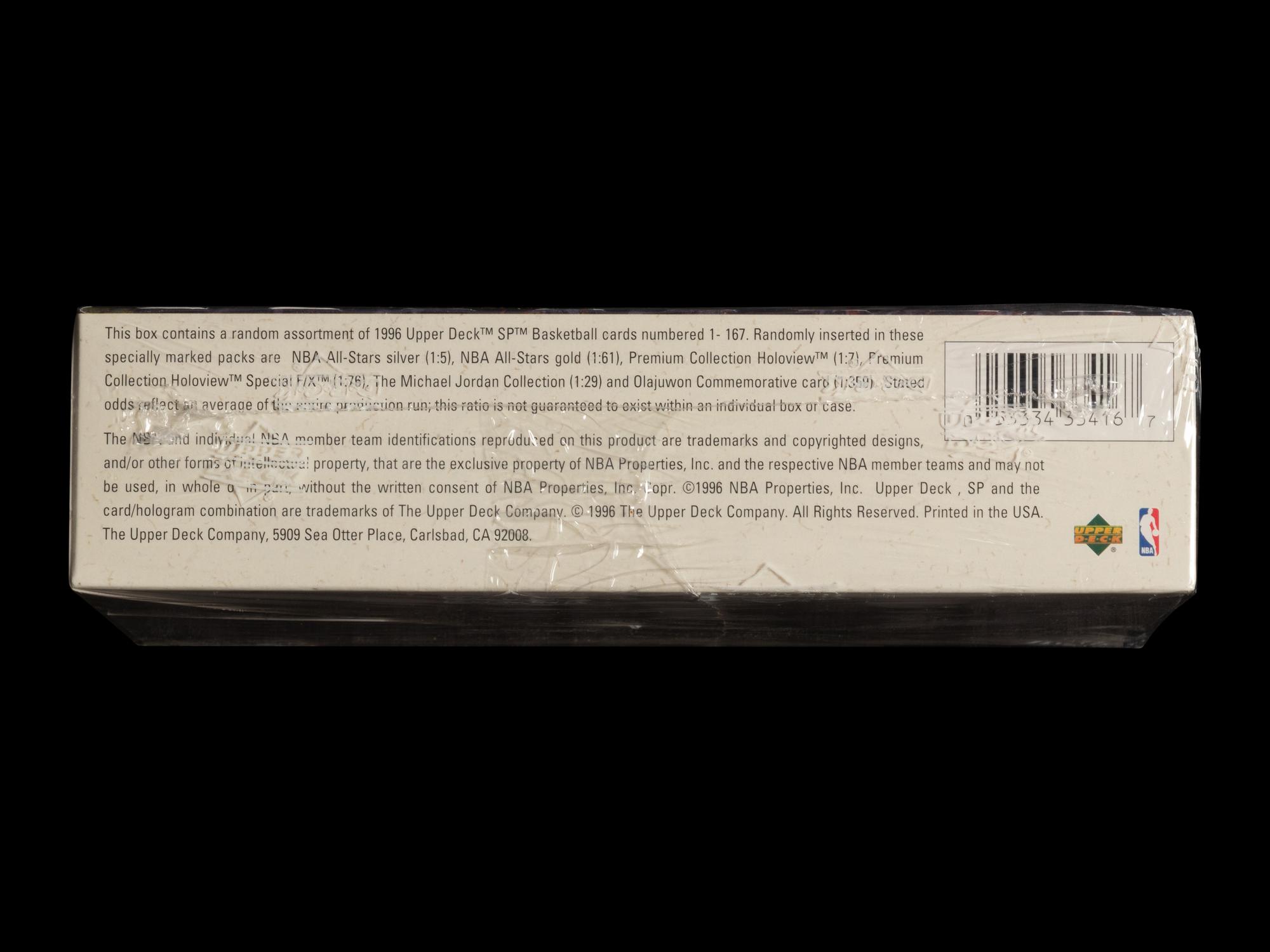 A Factory Sealed Box of 1996 Upper Deck SP Basketball Cards
