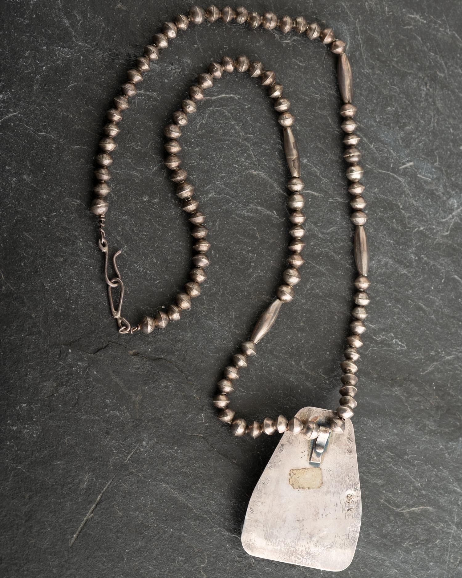 Navajo Silver and Turquosie Necklace and Ring