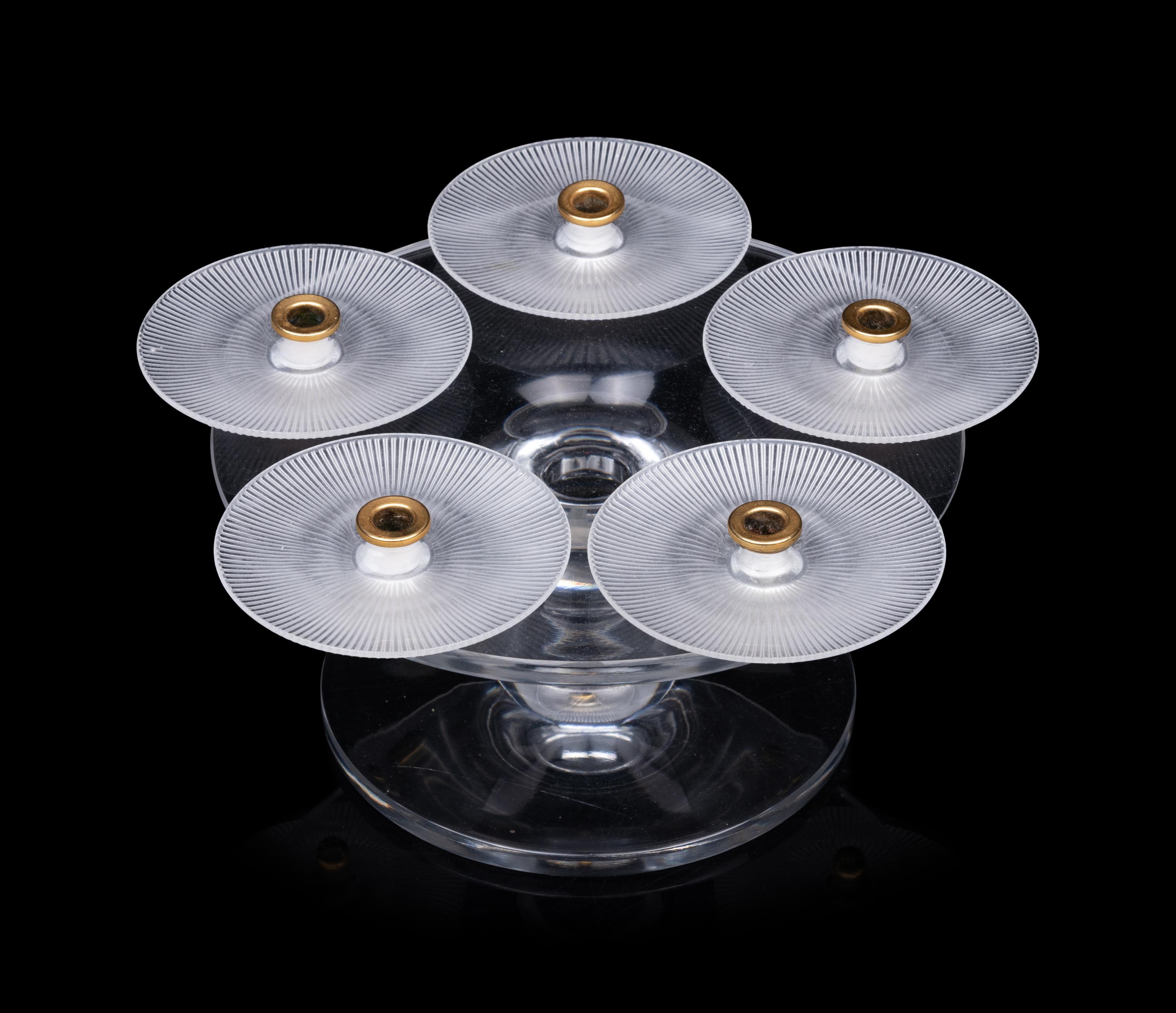 A Lalique Sophia Candelabrum