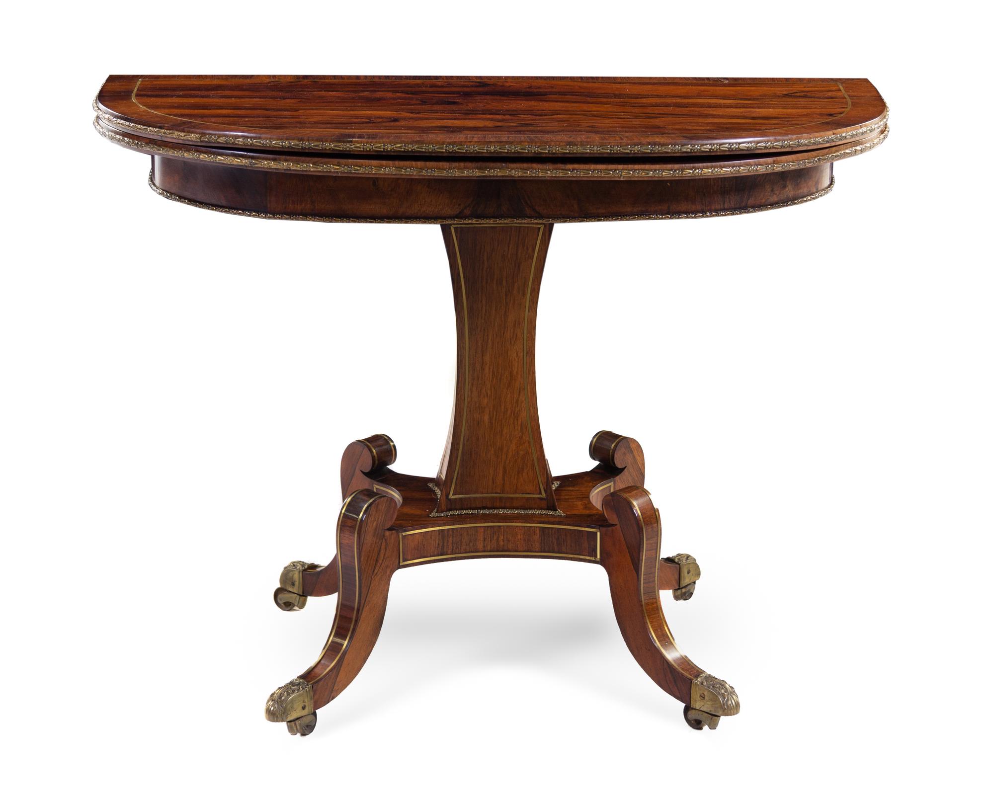 A Regency Rosewood Game Table