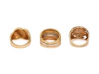 COLLECTION OF GOLD RINGS