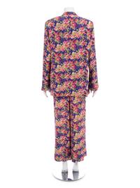 Four Jean Muir Floral Pant Ensembles, 1980-90s