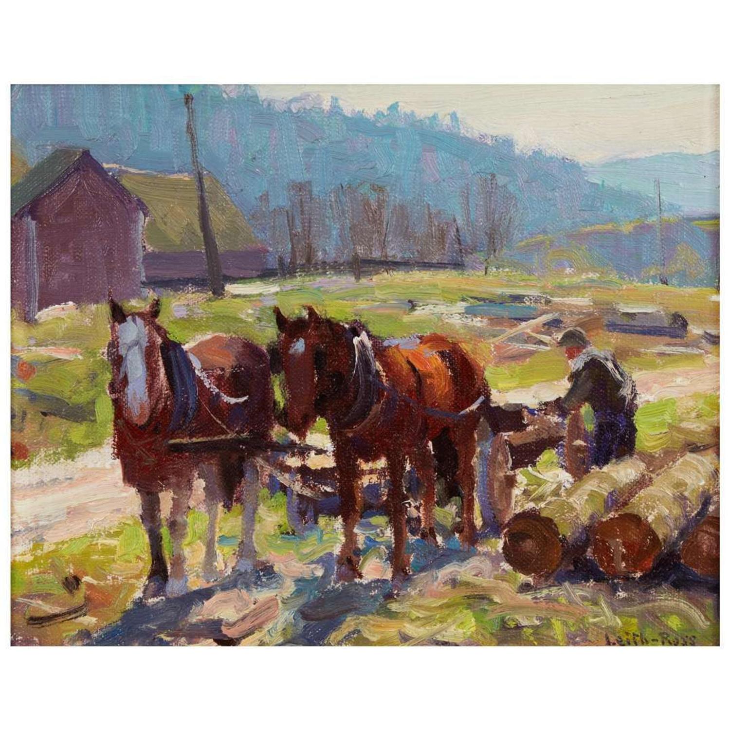 Harry Leith-Ross (American, 1886–1973) The Log Team