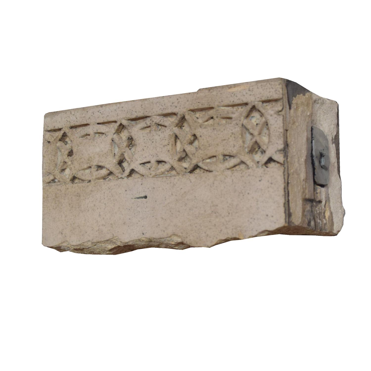 Three Sullivan Designed Terra Cotta Facade Fragments from the Gage Building 10" W x 4.5" D x 5" H each — United States, Circa 1898