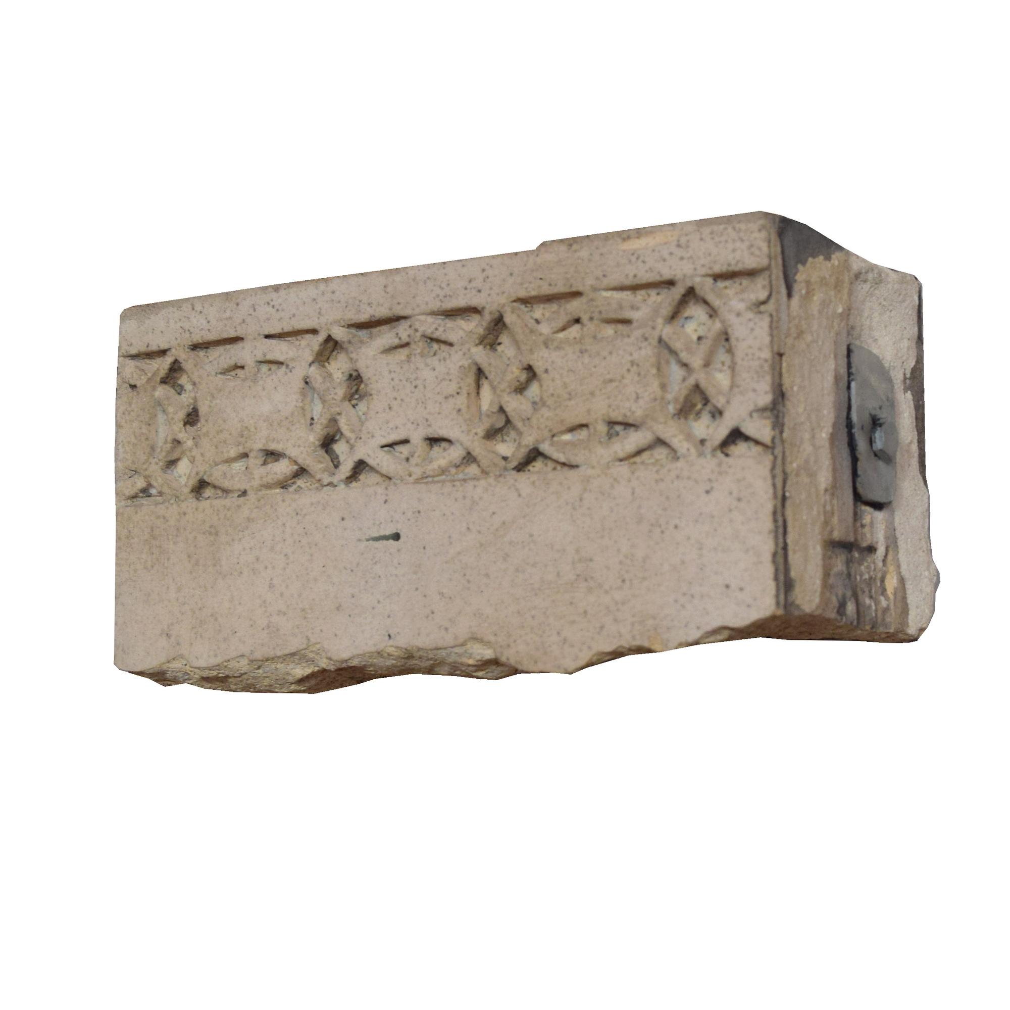 Three Sullivan Designed Terra Cotta Facade Fragments from the Gage Building 10" W x 4.5" D x 5" H each — United States, Circa 1898