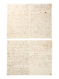 [CIVIL WAR - NAVY]. A group of 2 documents related to the Battle of Baton Rouge and its aftermath, comprising: