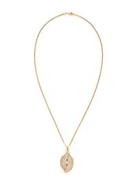 YELLOW GOLD AND DIAMOND PENDANT NECKLACE