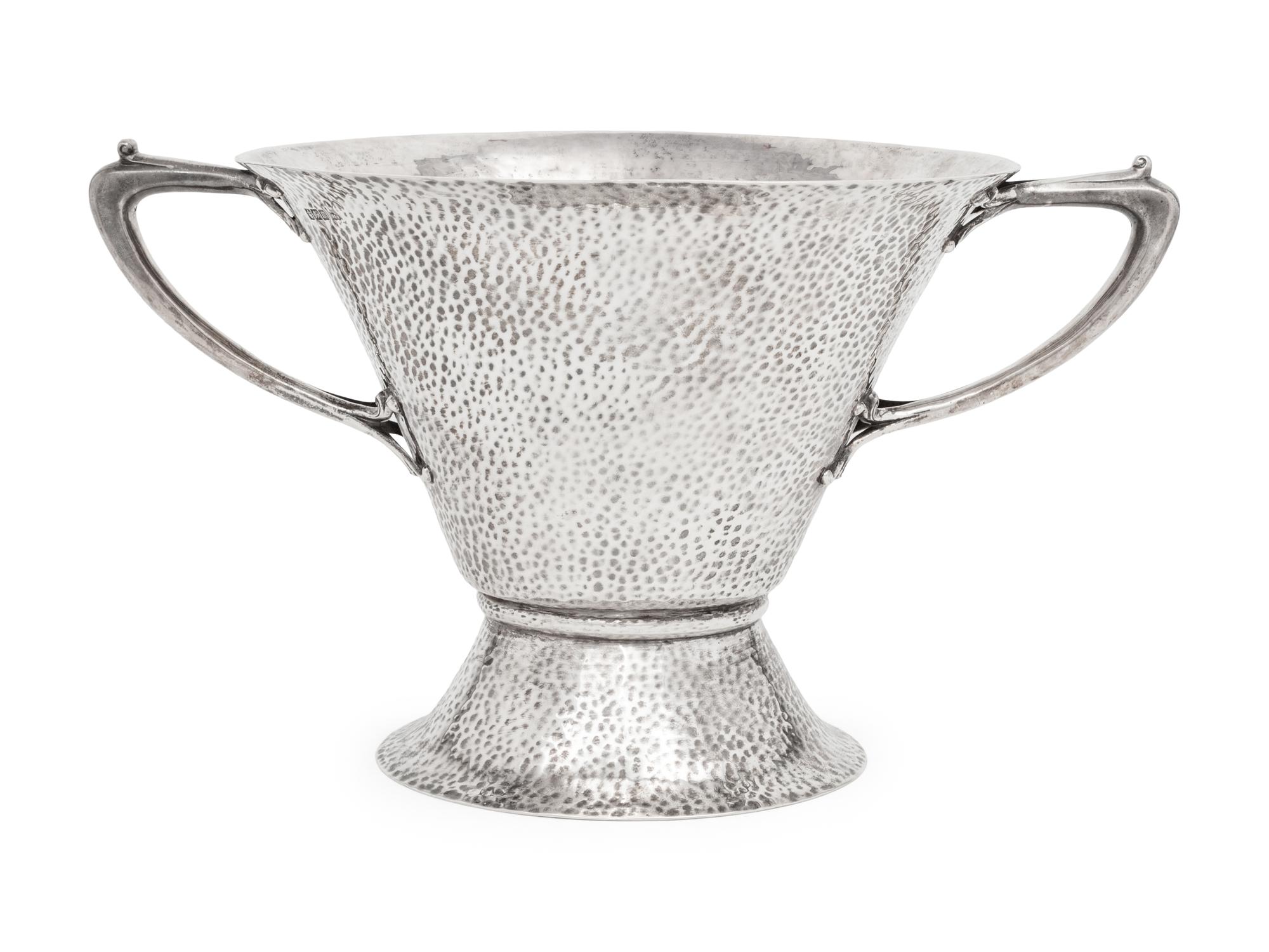 An English Arts and Crafts Silver Wine Cooler