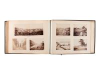 [EARLY PHOTOGRAPHY]. 3 albums documenting international travel. Ca 1892-1898.