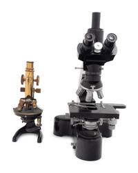 Two Ernst Leitz Microscopes