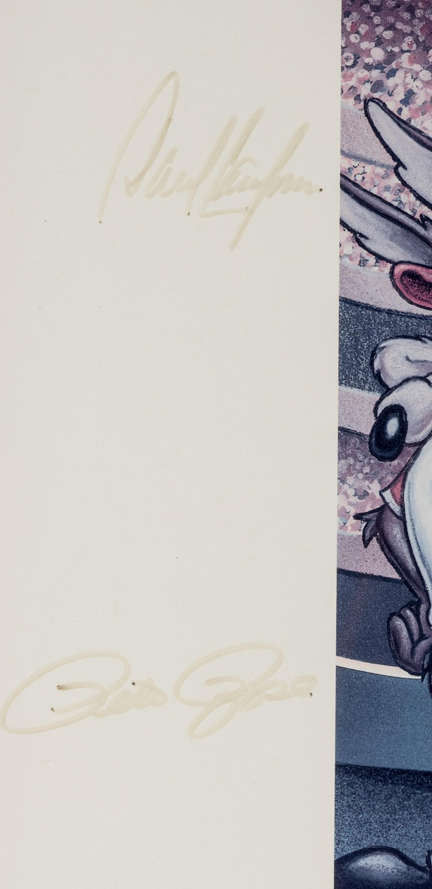 A Cincinnati Reds Big Red Machine Starting Lineup Signed Autograph Looney Tunes Print