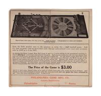 A 1917 Major League Baseball Game Philadelphia Game Mfg. Co (Babe Ruth P Red Sox, Cobb, Joe Jackson, Hornsby, Walter Johnson),