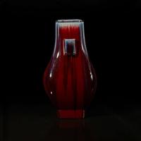 A Chinese flambé-glazed hu-form vase 窑变釉壶式瓶 Guangxu mark and possibly of the period ??? ????