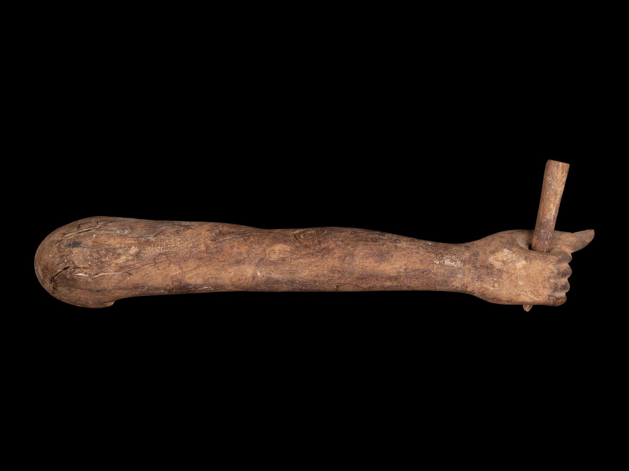 Two Egyptian Wood Arms