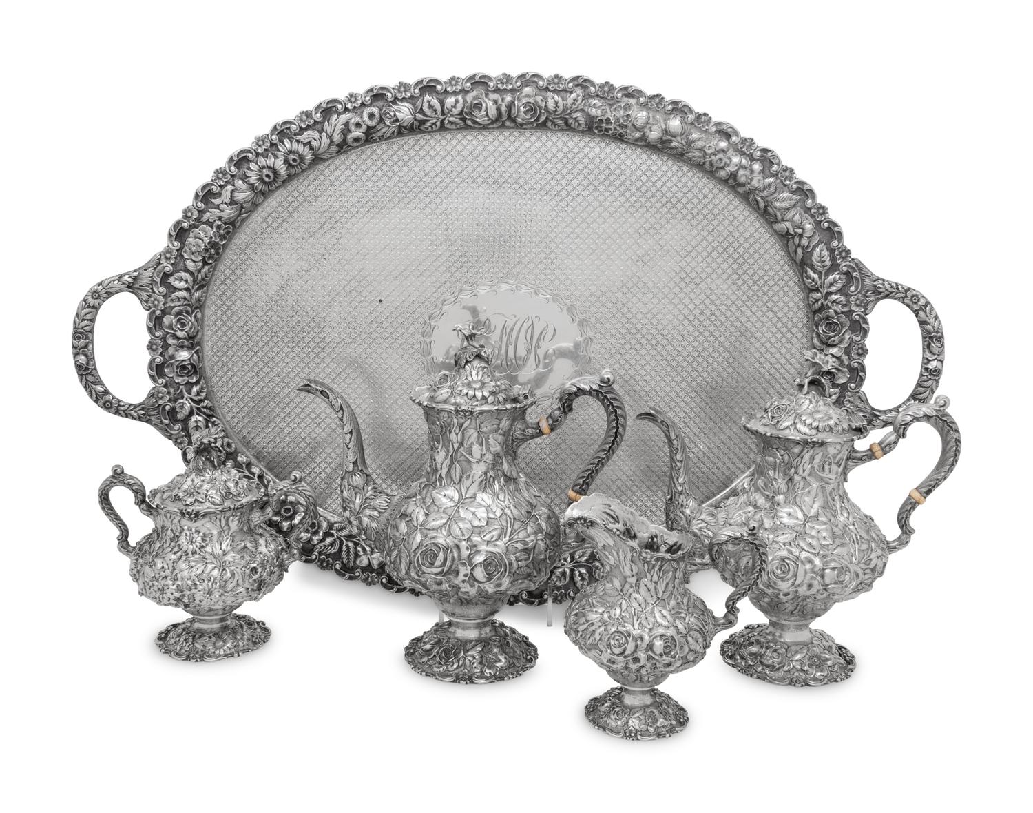 An American Silver Four-Piece Tea Service