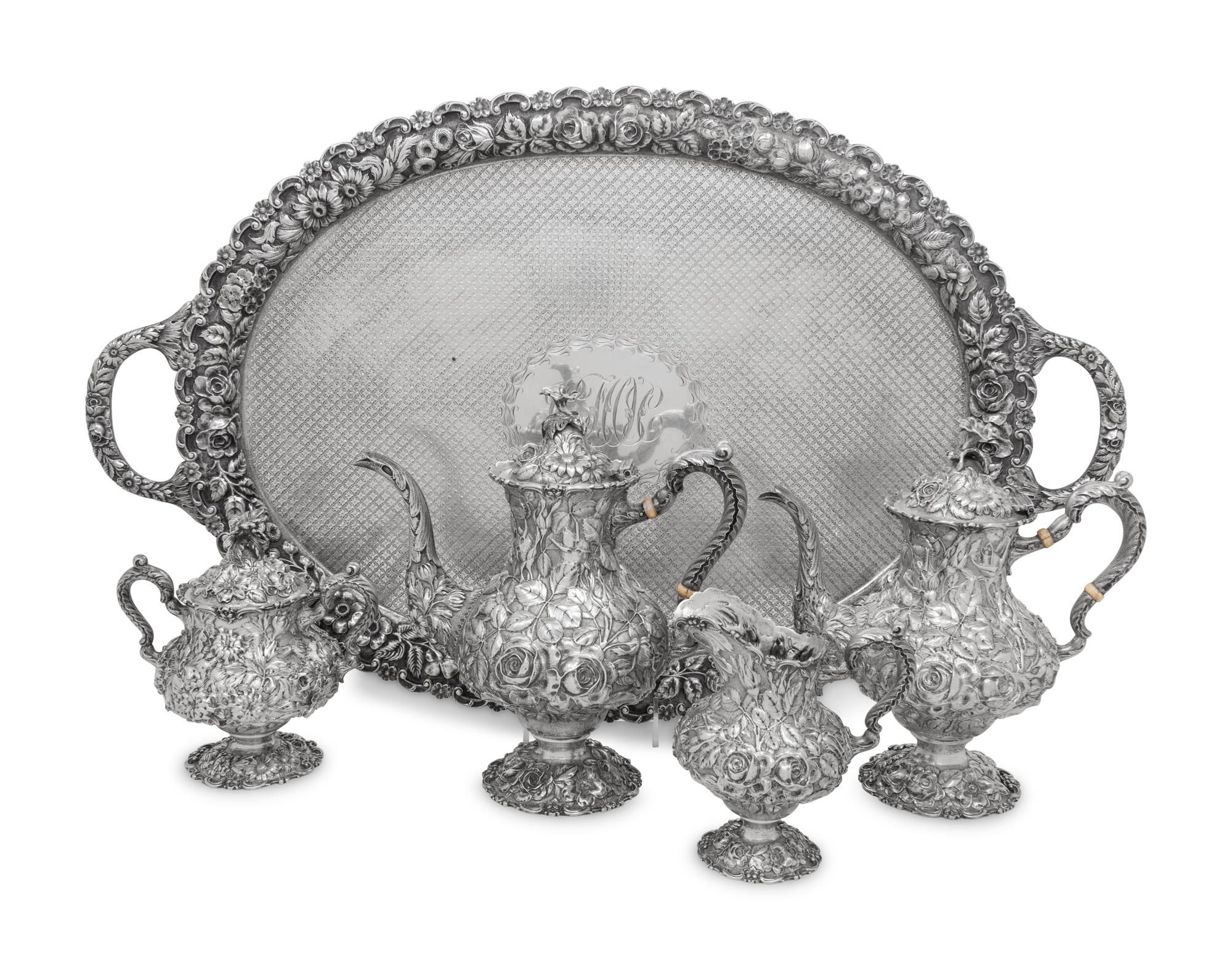 An American Silver Four-Piece Tea Service