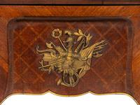 A Fine Louis XV Style Grazioli and Gaudenzi Gilt Bronze Mounted Parquetry Bureau en Pente