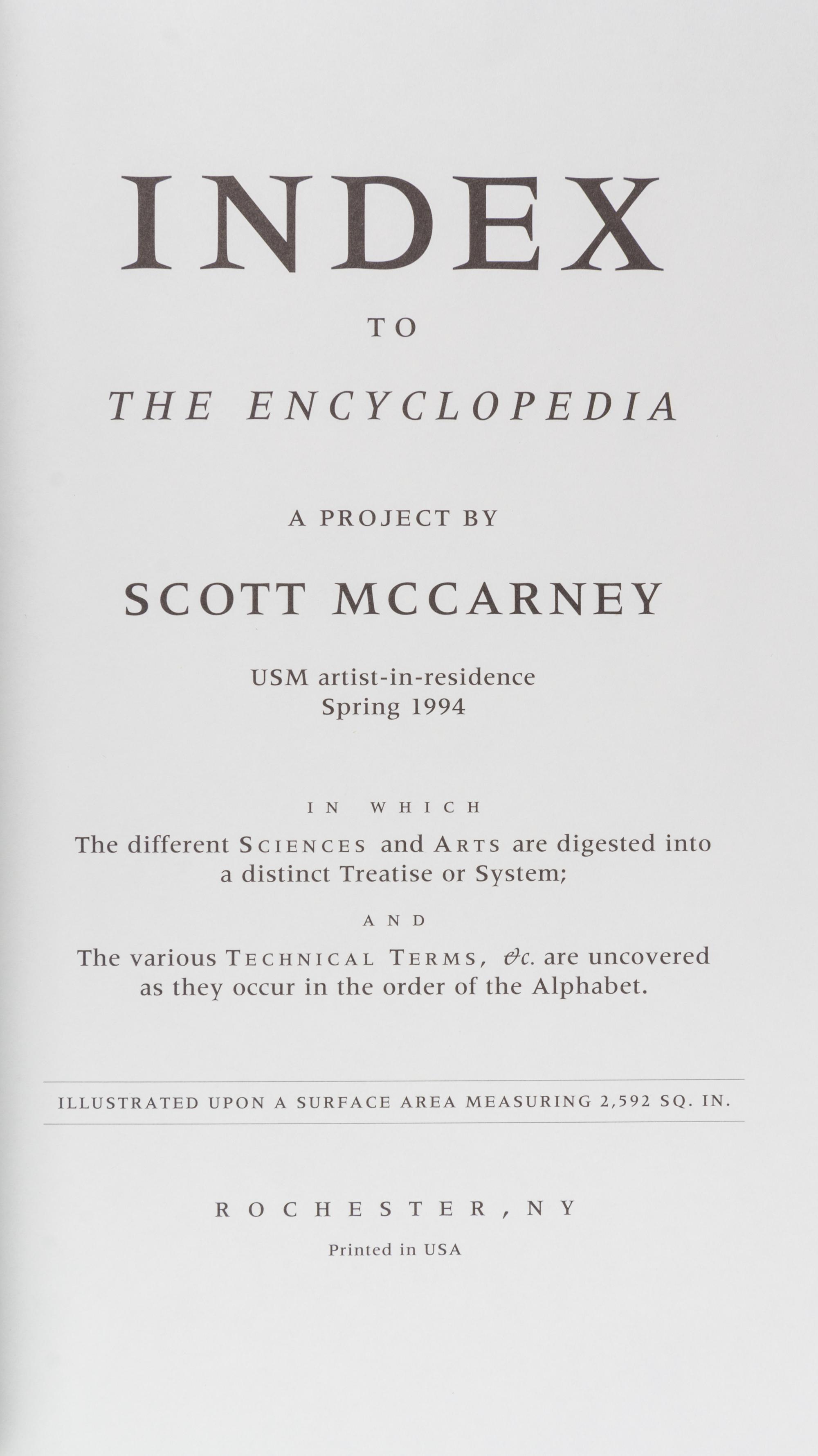 MCCARNEY, SCOTT A group of four works.