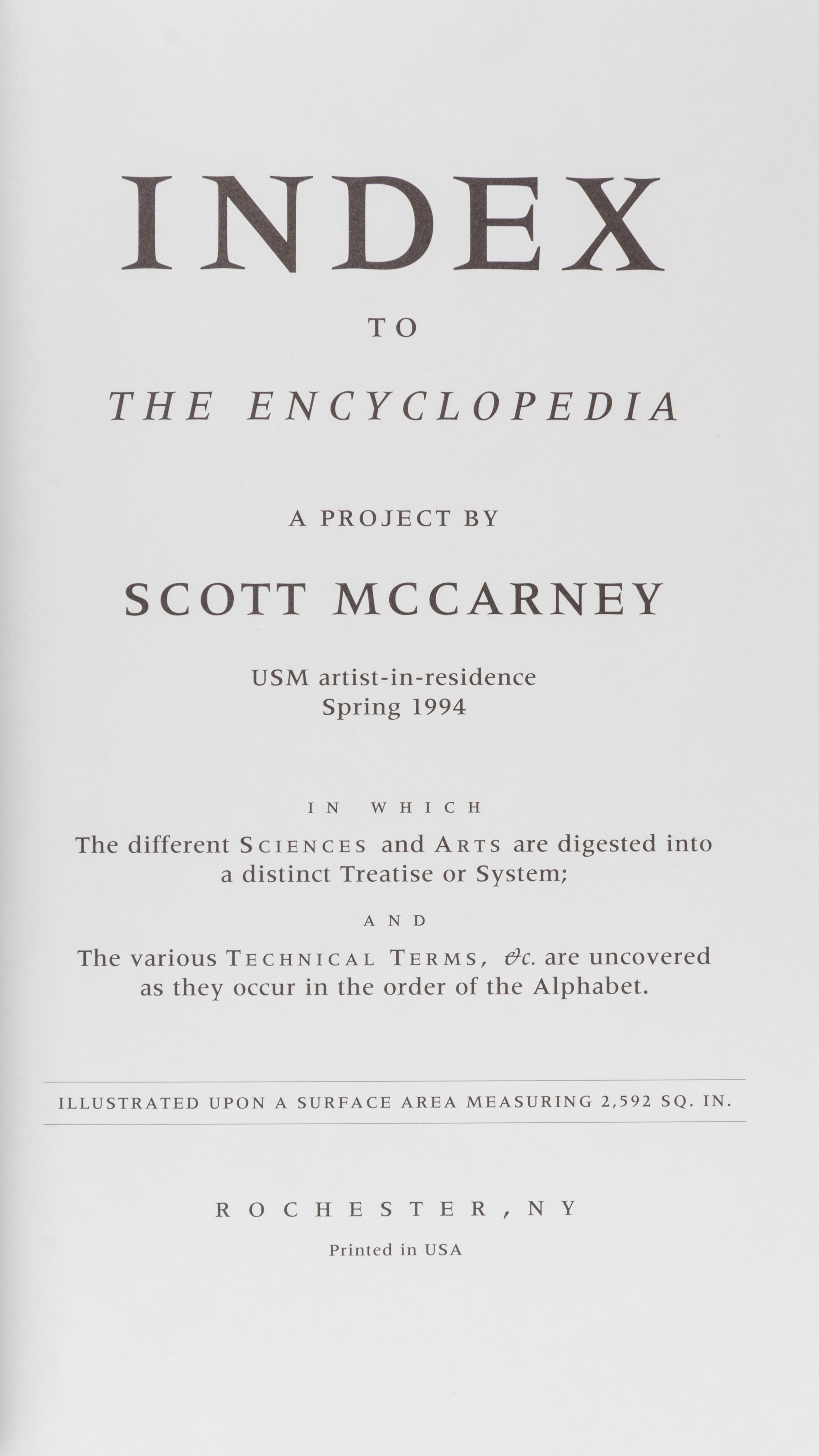 MCCARNEY, SCOTT A group of four works.