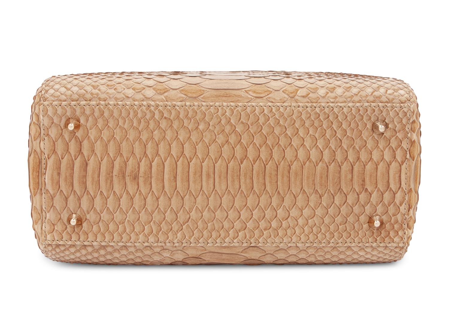 Christian Dior Tan Python Small Lady Dior Bag, 2009