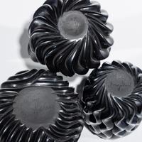 Blackware Ribbed Pottery