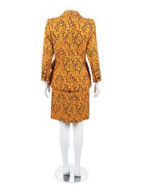 Yves Saint Laurent Two-Piece Jacquard Skirt Suit, 1980s