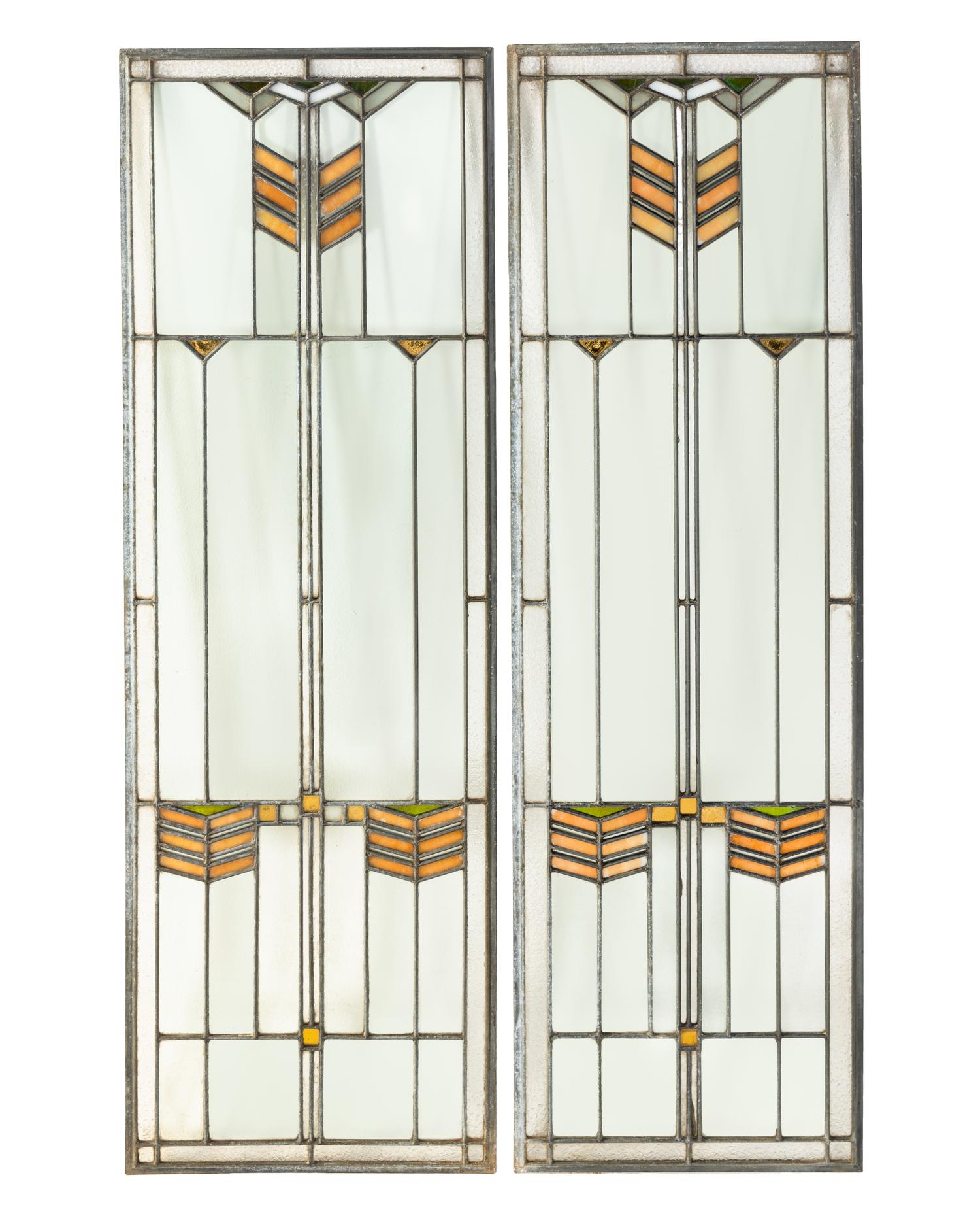 Pair of Stained Glass Windows