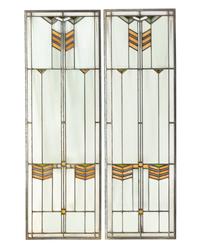 Pair of Stained Glass Windows