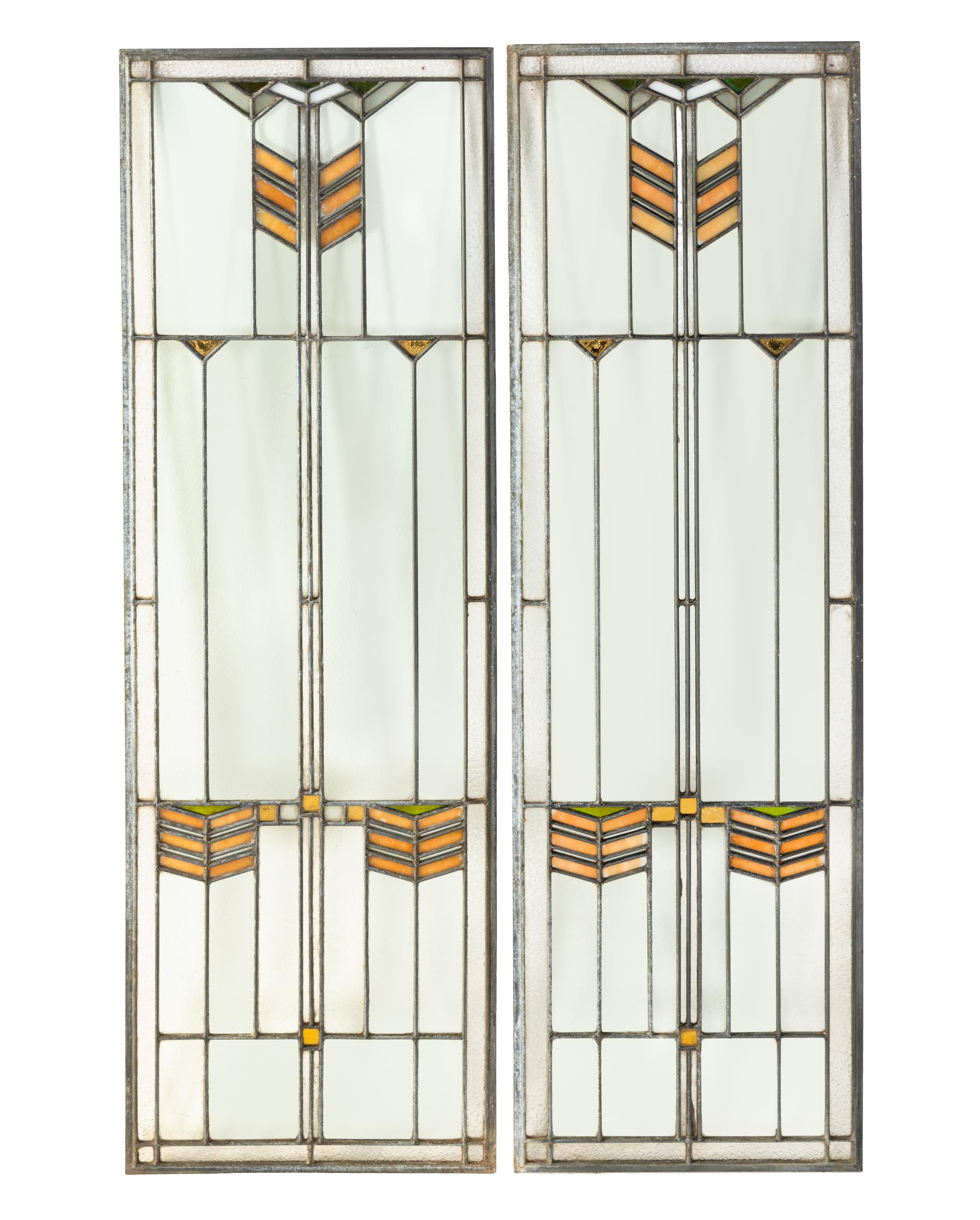 Pair of Stained Glass Windows