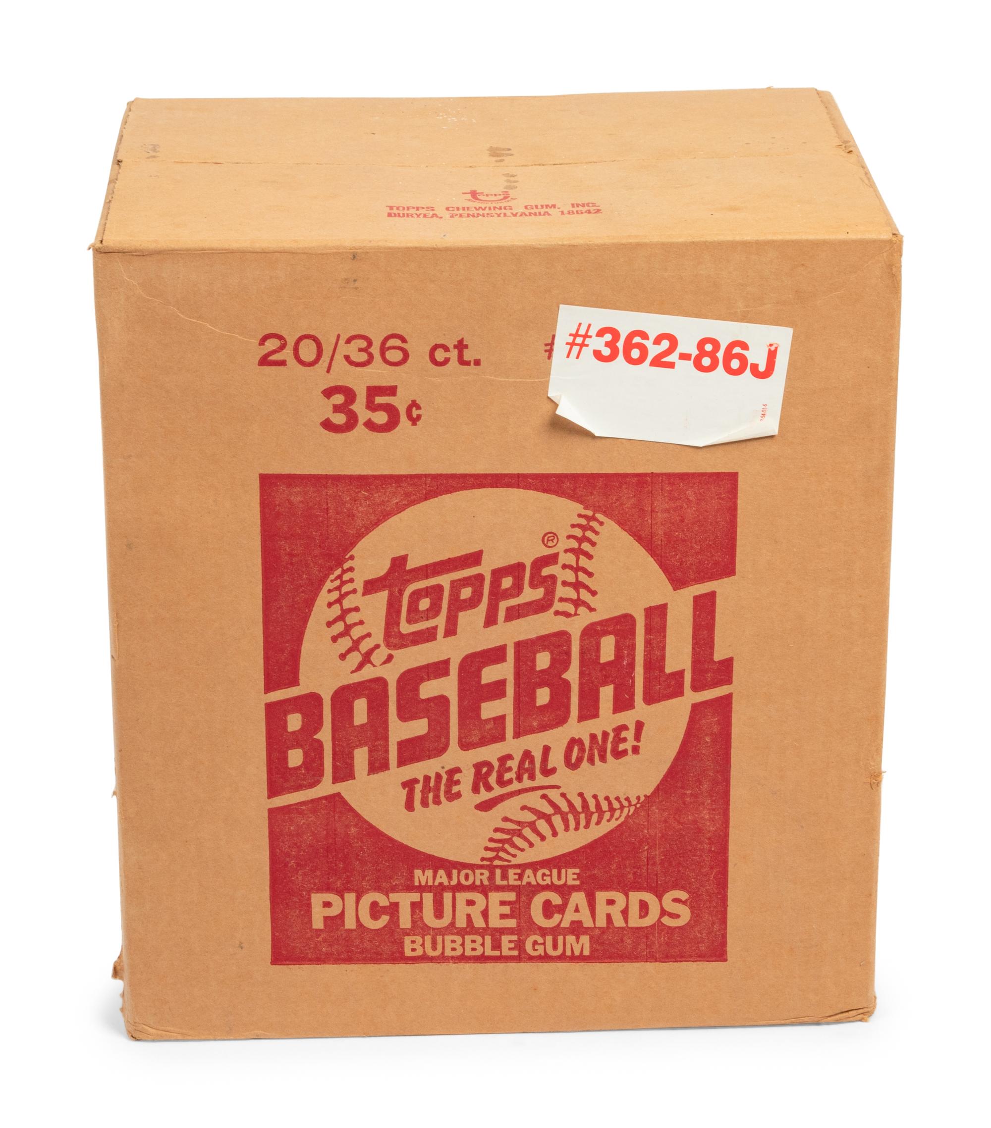 A Case of 1986 Topps Baseball Cards (20 Unopened Boxes, No. 362-86J)