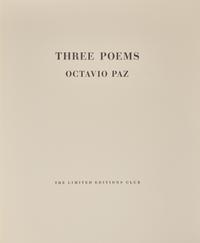 [Limited Editions Club] Paz, Octavio. Three Poems