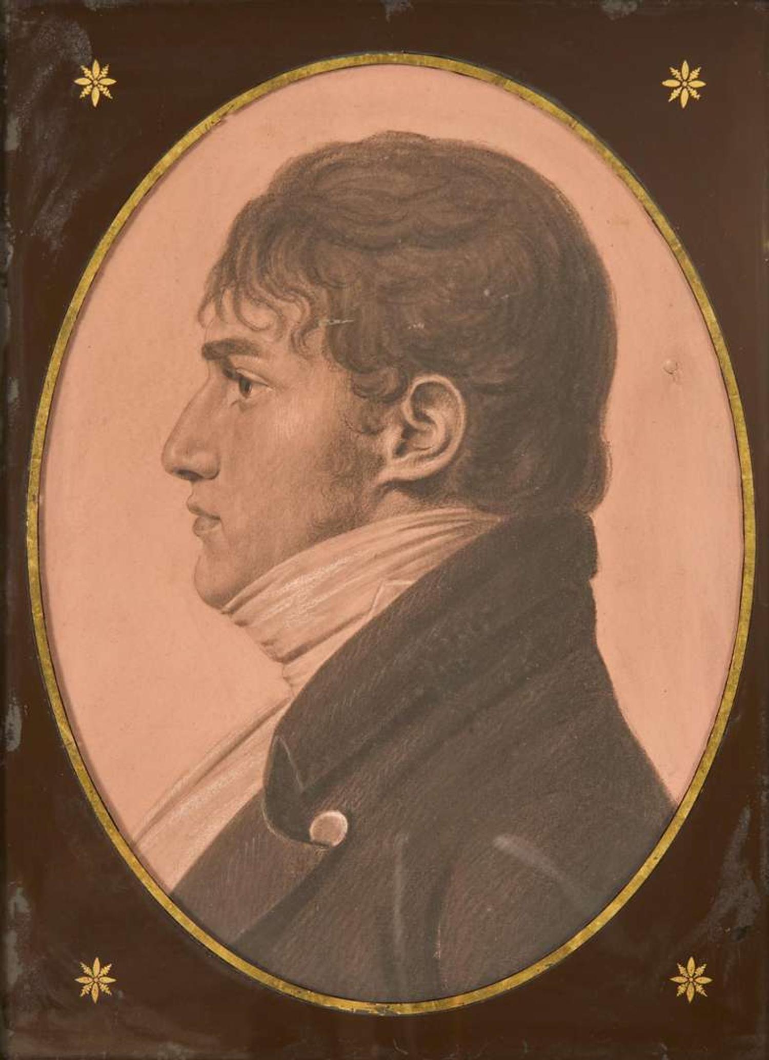 Charles Balthazar Julien Fevret de Saint-Memin (French, 1770-1852), Profile of James Latimer Cuthbert (1782-1825), Philadelphia, 1799-1803