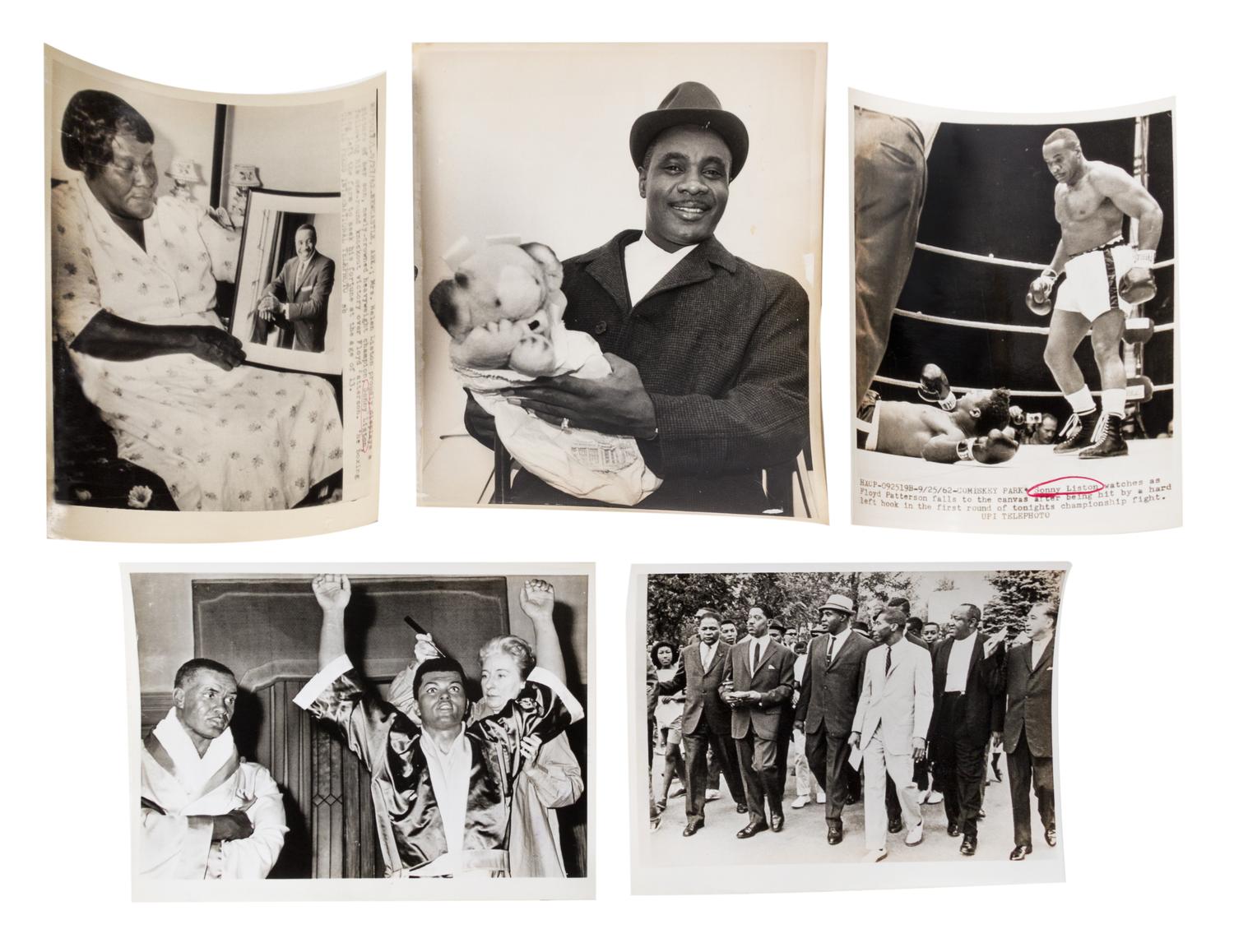 (NATIONAL ENQUIRER; LISTON, SONNY) 5 photos with United Press Photo credits.