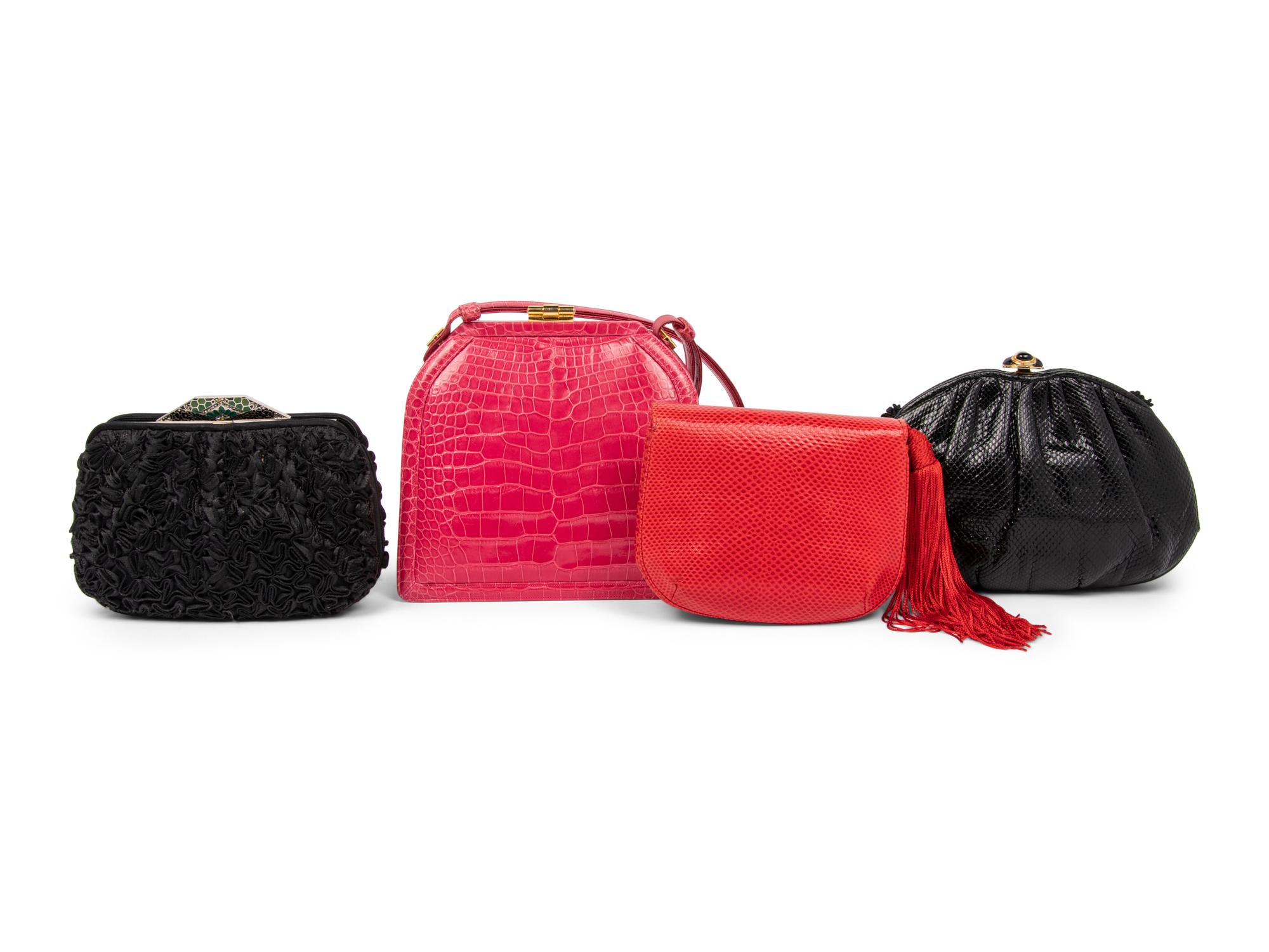 Four Judith Leiber Bags, 1980-90s