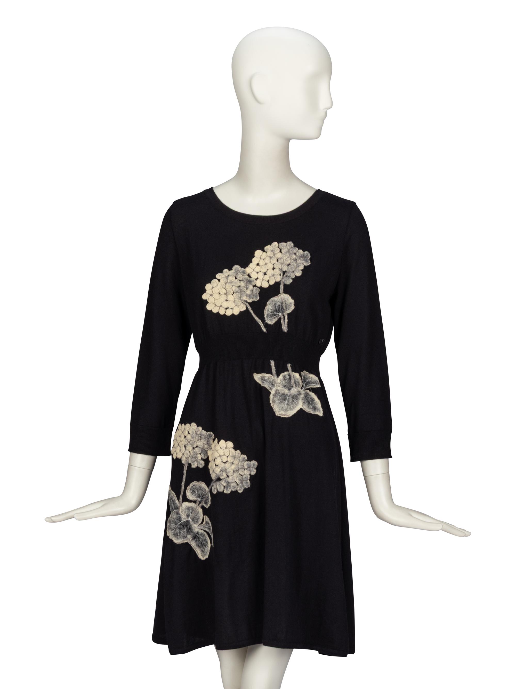 Chanel, Floral Cashmere Dress