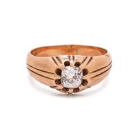 ROSE GOLD AND DIAMOND RING