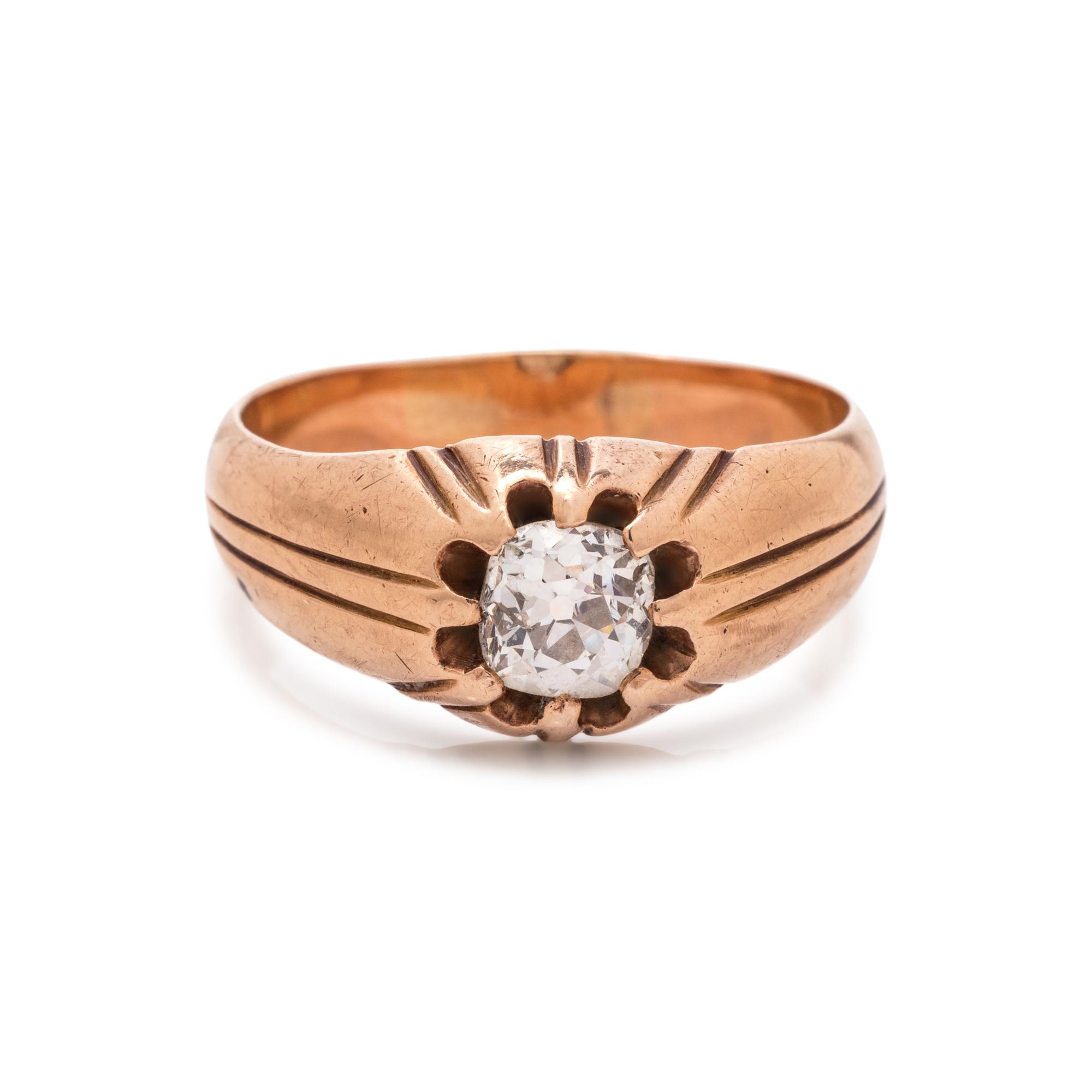 ROSE GOLD AND DIAMOND RING