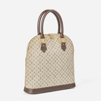 A Louis Vuitton Alma Haut in Khaki Coated Canvas Louis Vuitton