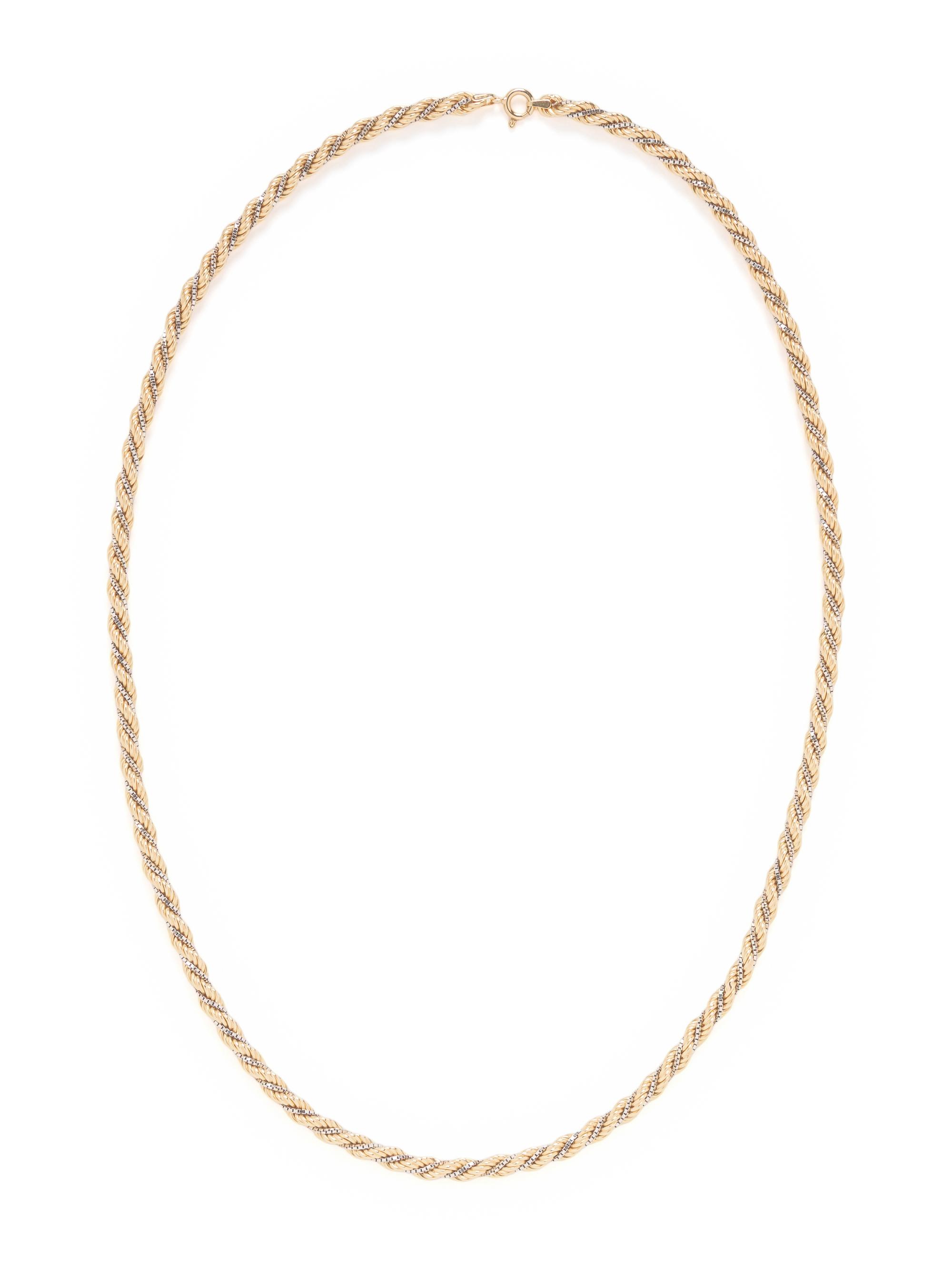 BICOLOR GOLD CHAIN NECKLACE