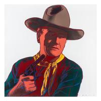 Andy Warhol, (American, 1928-1987), John Wayne (from Cowboys and Indians), 1986