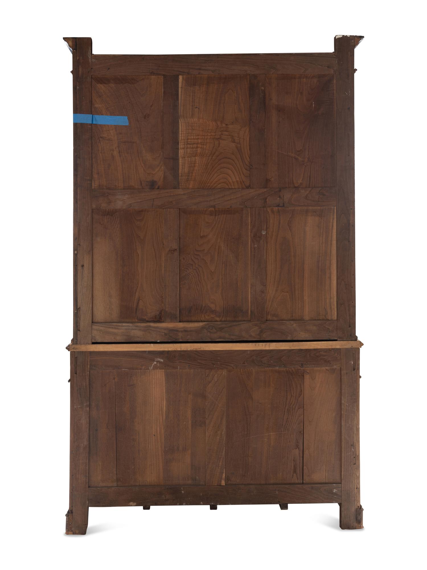 A Restauration Walnut and Part-Ebonized Bibliothèque