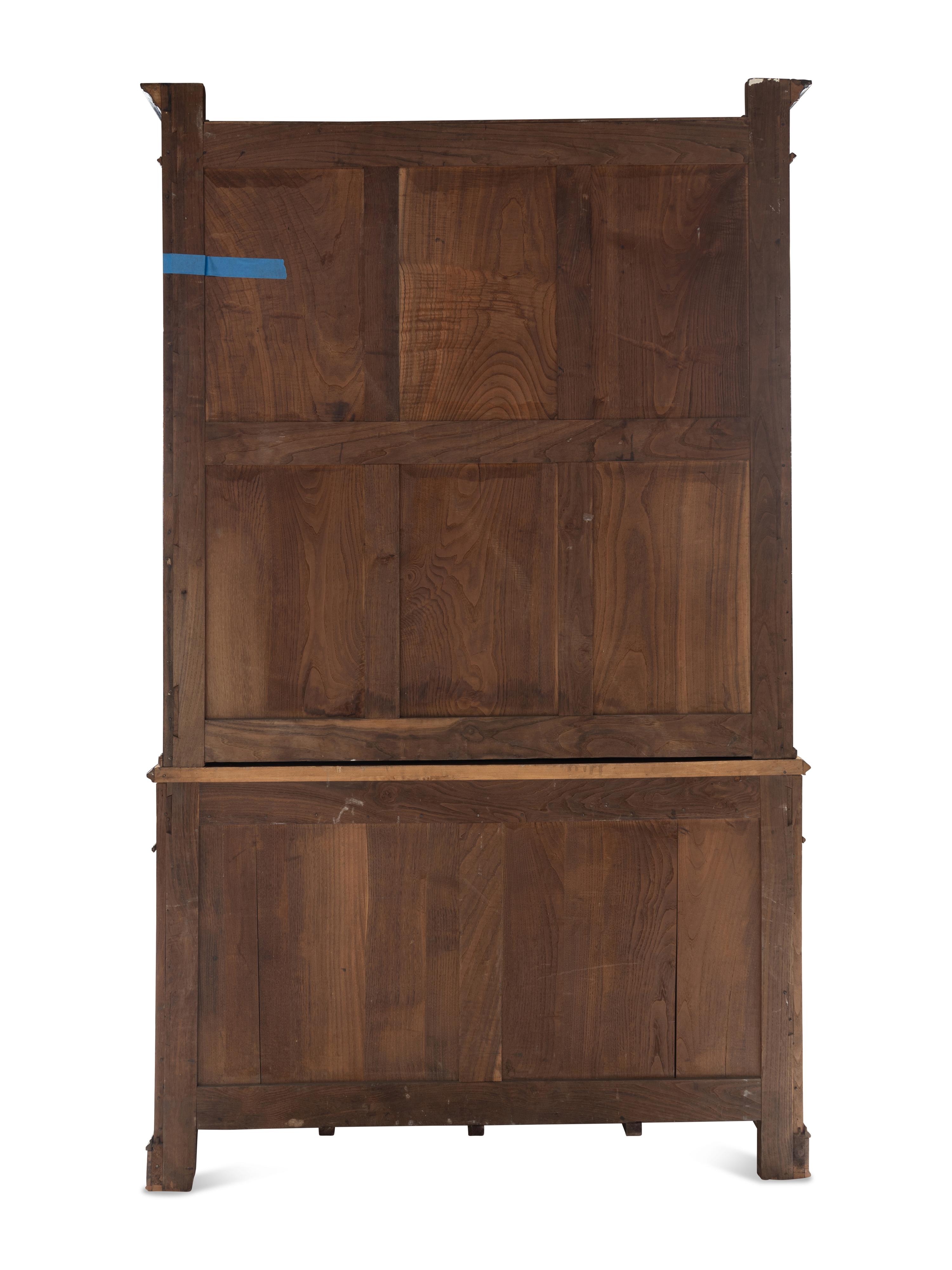 A Restauration Walnut and Part-Ebonized Bibliothèque