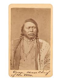 [NATIVE AMERICANS]. CDV of Ouray, "Chief of the Utes." Colorado Springs, CO: Byron H. Gurnsey, ca 1879.