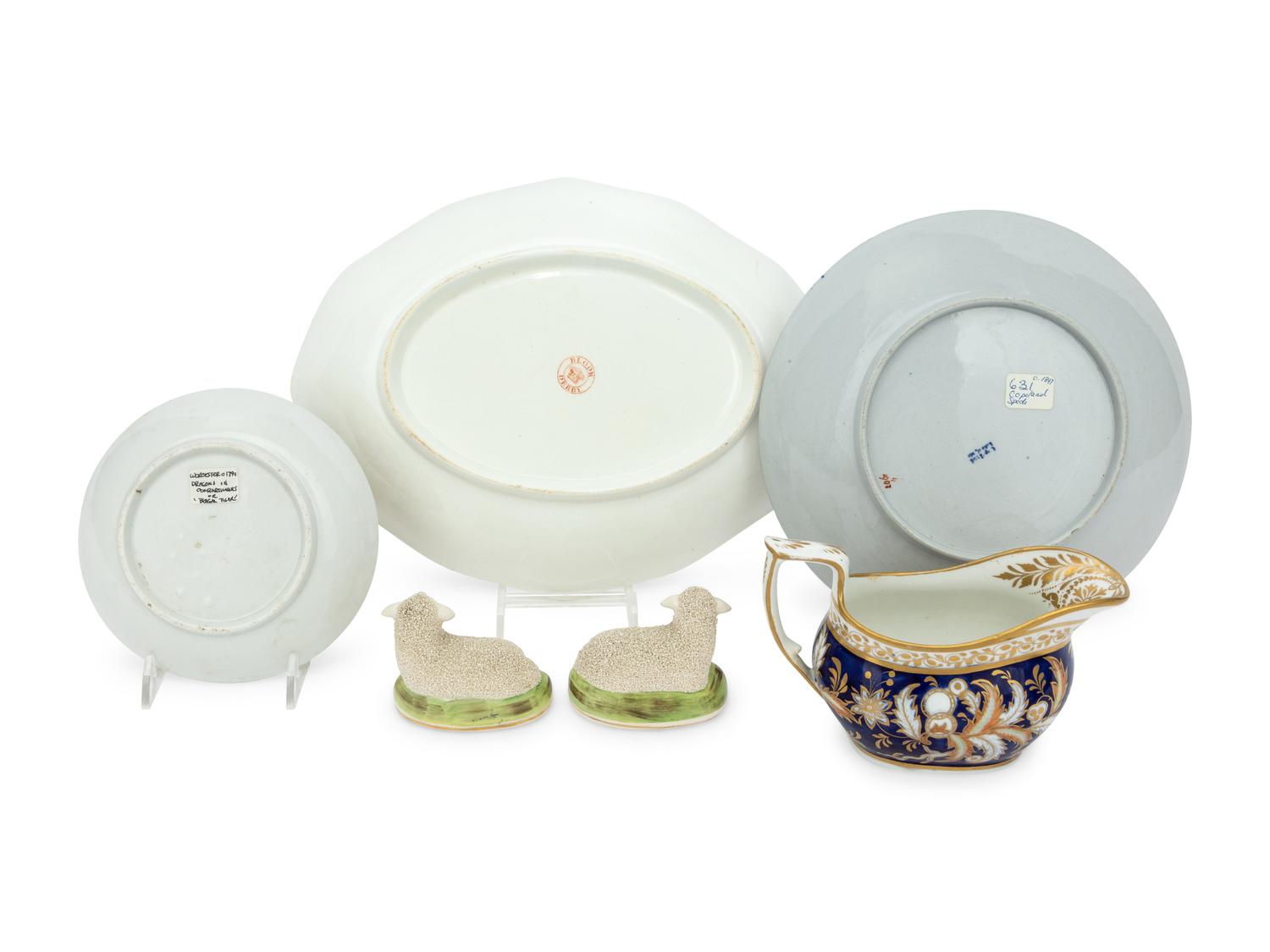 A Group of English Porcelain Articles