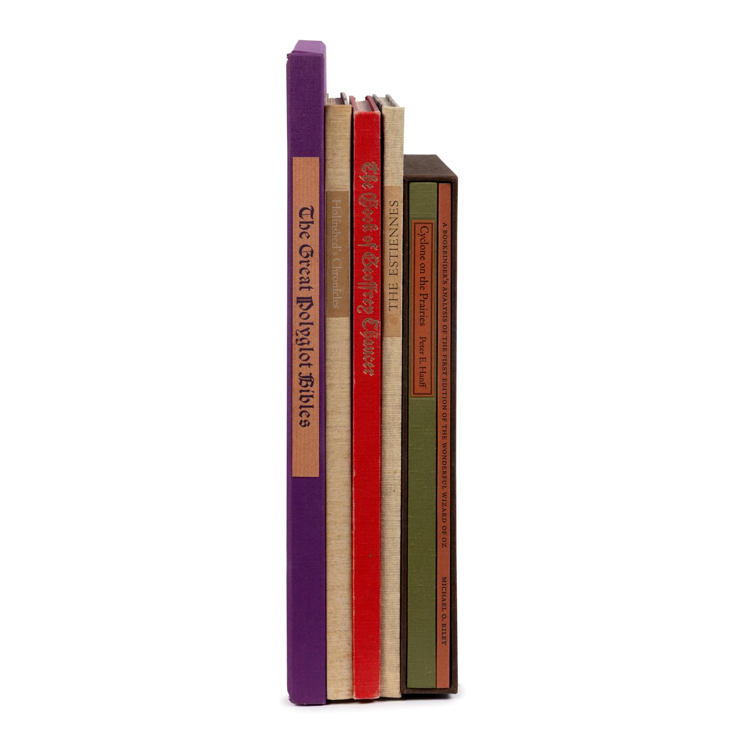 [Book Club of California]. A group of 5 leaf books, including: