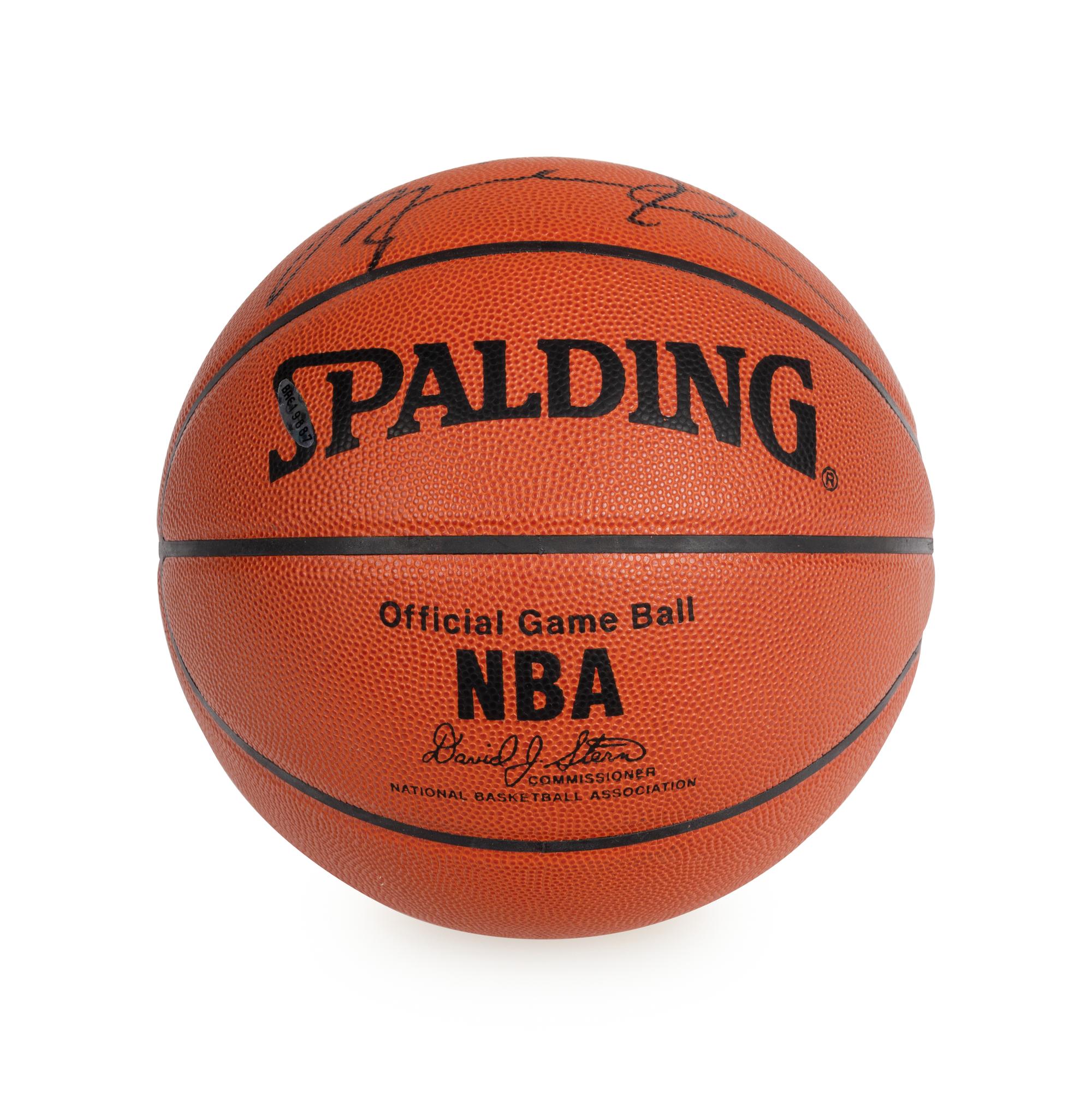 A Michael Jordan Signed Spalding Official NBA Basketball (Upper Deck Authenticated)