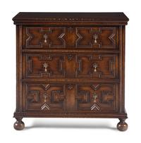 A Charles II Style Oak Chest of Drawers