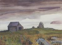 Earl Gross, (American, 1899-1993), Stormy Landscape, c. 1940